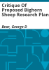 Critique_of_proposed_bighorn_sheep_research_plan