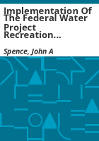 Implementation_of_the_Federal_water_project_recreation_act_in_Colorado