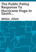 The_public_policy_response_to_Hurricane_Hugo_in_South_Carolina